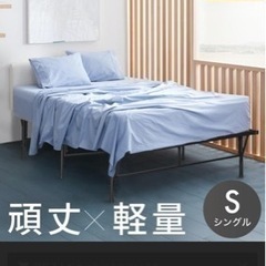 【ネット決済・配送可】組み立て式ベッド　