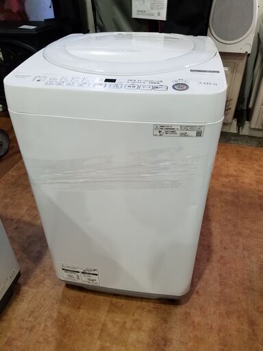 【愛品館市原店】SHARP 2021年製 7.0Kg洗濯機 ES-KS70W【愛市I4S031227-104】