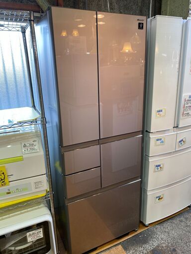 【愛品館市原店】SHARP 2017年製 505L 6ドア冷蔵庫 SJ-GT51C-T【愛市IR015247-104】