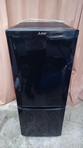 【状態良】三菱 冷凍冷蔵庫 MR-P15EY 2ドア 146L ブラック 15年製
