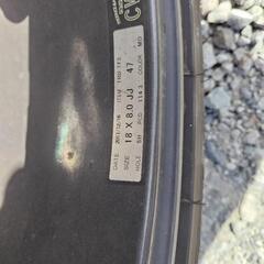 お話中、TRD18インチ＋ダンロップ　ル・マン