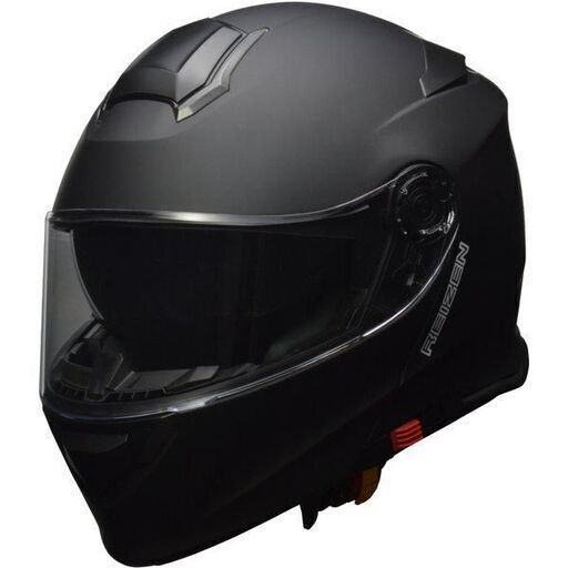 （新品）システムヘルメットバイク用 インナーシールド付き REISEN (レイゼン) ブラック LLサイズ (61-62cm未満)