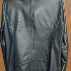 美品！ダークネイビー本革シングルライダースジャケット！Mサイズ！モード系ロック系なんでもOK