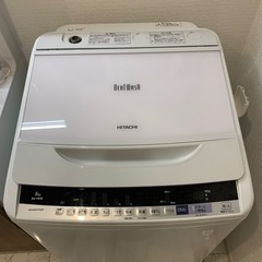 HITACHI 洗濯機 8kg 2017年製