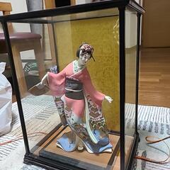 【23日処分】日本人形　ひな人形　舞踏人形　ガラスケース