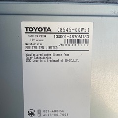 完動 美品 トヨタ純正 SDナビ NSZT-W64 SD 50 プリウス 