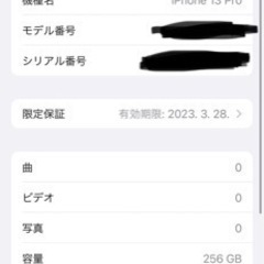【本日最終日】iPhone13pro シエラブルー 256GB