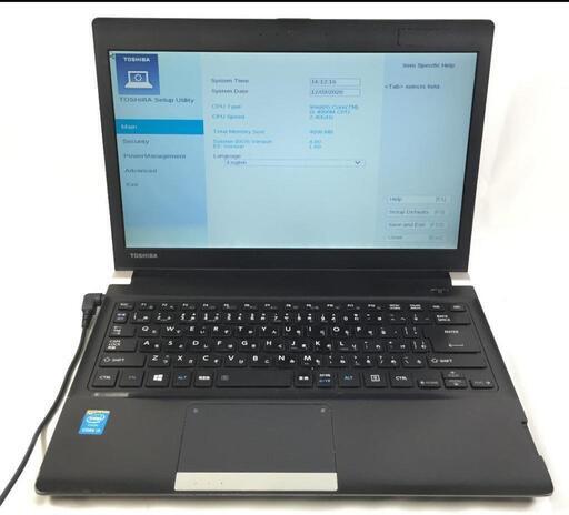 TOSHIBA dynabook R734/K CPU corei3-4000M メモリ8GB SSD128GB