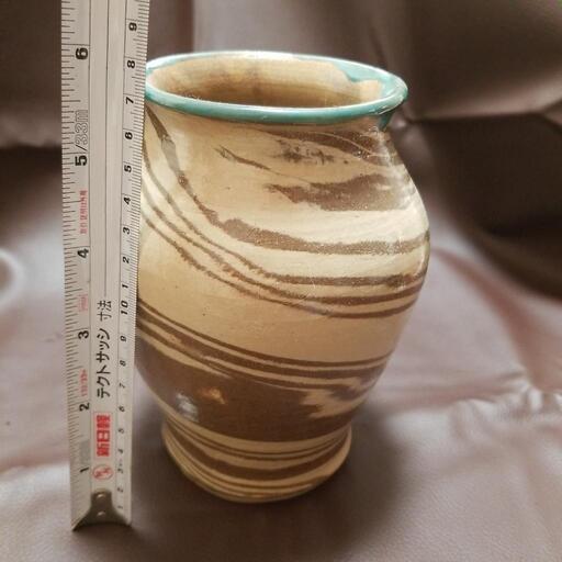 やちむん　練り込み　花瓶
