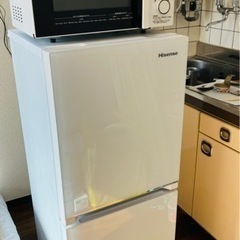 冷蔵庫・電子レンジセット(保証書付き) 2年使用