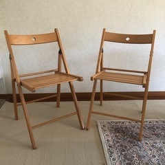 【ネット決済】折り畳み　チェア　椅子　二脚セット