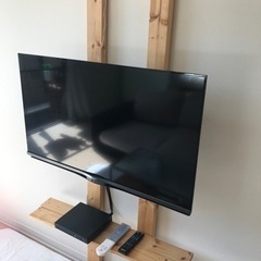 テレビ　DVDプレーヤー　リモコン　DIY壁掛け棚セット