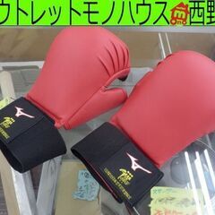 空手用 拳サポーター Sサイズ 目安/手囲21～23cm　赤 ミ...