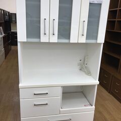 ☆ジモティ割あり☆ ニトリ 食器棚 ホワイト H180×W90×D42 