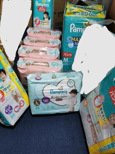 パンパース  パンツLサイズとほほえみらくらくキューブ