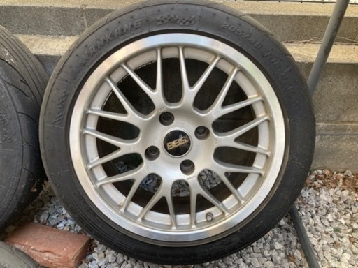 タイヤ、ホイール BBS 7j +40 4穴 205/45R16 PCD 114.3 コルト等