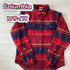 【COLUMBIA】コロンビア 厚手チェックシャツ 赤 Mサイズ