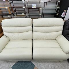 ⭐モデルルーム展示品 電動リクライニングソファ 🔹定価￥128,000🔹 人気のホワイトカラー!!⭐4018