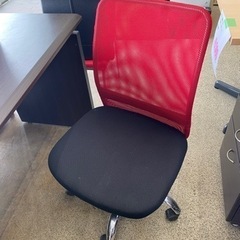 【美品】オフィスチェア ハイバック レッド 赤 メッシュ 椅子