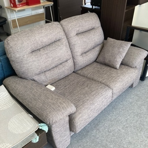 【中古品】美品！ニトリ2人掛けハイバックソファー　布張り　342