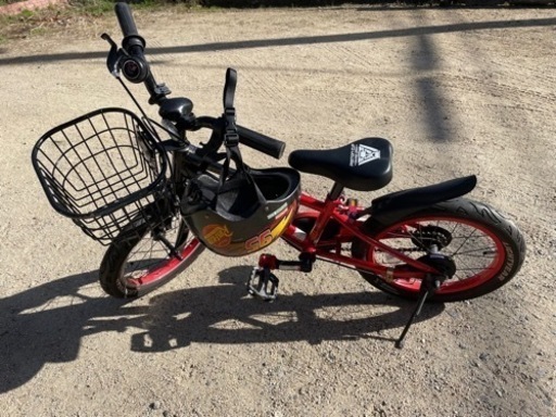 カーズ自転車　16 補助輪有り　カーズヘルメット付き(幼児用S) カーズ自転車 16 補助輪有り カーズヘルメット付き(幼児用S)