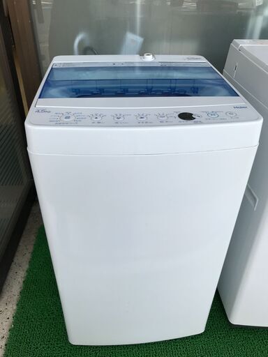 ハイアール 全自動電気洗濯機 JW-C45CK 4.5kg 2018年製 幅526mm奥行500mm高さ888mm 美品 説明欄必読