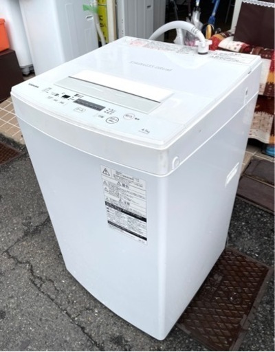 【早い者勝ち】⭐️日本製⭐️ 東芝 TOSHIBA 洗濯機 STAINLESS DRUM AW-45M5 2018年製