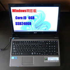 Acer　Aspire AS5750 Corei5  6GB S...