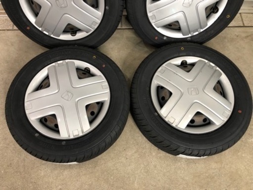 【S2855】22年 新品タイヤ 155/65R13 ヨコハマ S306 ホンダ 鉄ホイール 夏タイヤ ライフ ゼスト ザッツ
