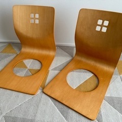 木製の座椅子