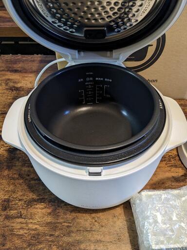美品！BALMUDA バルミューダ 炊飯器 K03A-WH\n BALMUDA The Pot 電気ケトル K02A-WHセット！
