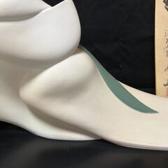 「比翼鶴」　置物　オブジェ　陶器 比翼鶴」 置物 オブジェ 陶器