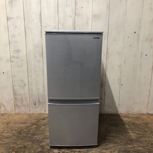 2019年製 SHARP ノンフロン冷凍冷蔵庫 137L SJ-D14E-S 2ドア どっちもつけかえドア 菊HG