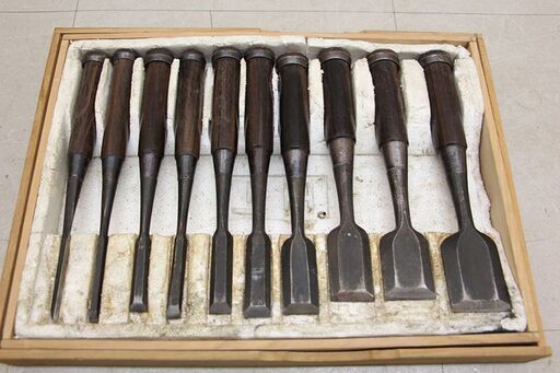 大工道具 鑿 のみ ノミ 木工 木彫 守光 大工道具 在銘 (HD1573nnxY)