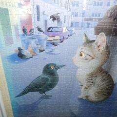 ❤️名画★猫４点❤️ジグソーパズル　村松誠コレクション★額縁付き★完成品 ❤️名画☆猫4点❤️ジグソーパズル 村松誠コレクション☆額縁付き☆完成