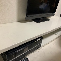 オシャレテレビボード　白