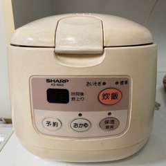 お取引決定【5年使用】SHARP炊飯器2合炊き