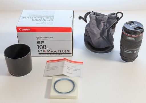 レンズ Canon EF100mm F2.8L Macro IS USM/B+W F-Pro 67mm UV/Haze Filter