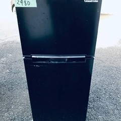 ②2980番 A-stage✨冷凍冷蔵庫✨ARM-118L02BK‼️