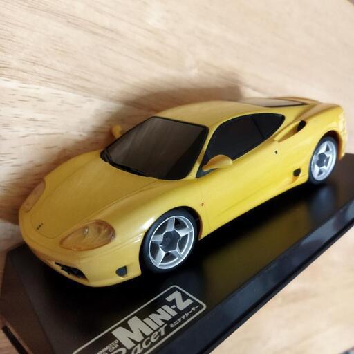 【終了】【動作確認済！】京商 MINI-Z Racer FERRARI 360 Modena (Yellow)【ラジコン】