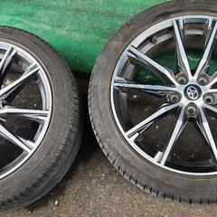 値下げ4月迄！値下げ！！【2018年製】86 純正ホイール後期とタイヤ4本セット 