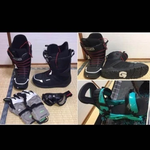 BURTON 3点セットスノーボード ブーツ ビンディング スノーボード 3点