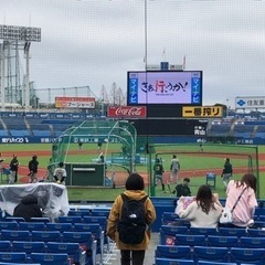 本日13時　神宮球場　オープン戦　ネット裏12段目