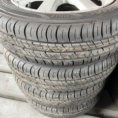 【完売御礼】155/65R14夏タイヤ(未使用)+中古アルミホイール4本セット