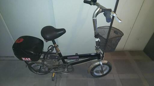 36V12ah 大容量バッテリー アクセル付ひねちゃ モペット 自転車本体