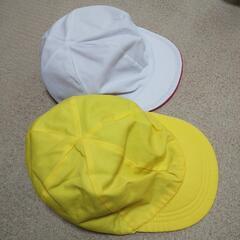 黄色&緑帽子と赤&白帽子 ２点セット