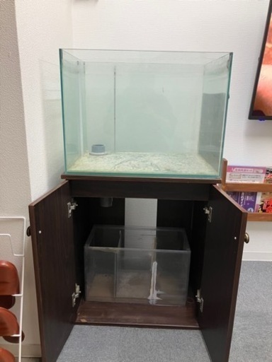 60cm×45cm×45cm オーバーフロー水槽 水中ポンプセット
