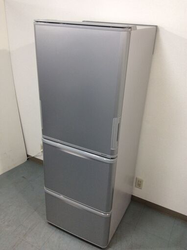 （3/27受渡済）JT6317【SHARP/シャープ 3ドア冷蔵庫】美品 2020年製 SJ-W352E-S 家電 キッチン 冷蔵冷凍庫 両開きドア 350L