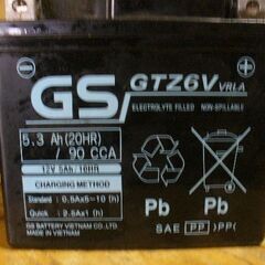 ★中古バッテリー GS GTZ6V ★