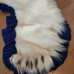本物のシロクマ毛皮しきもの